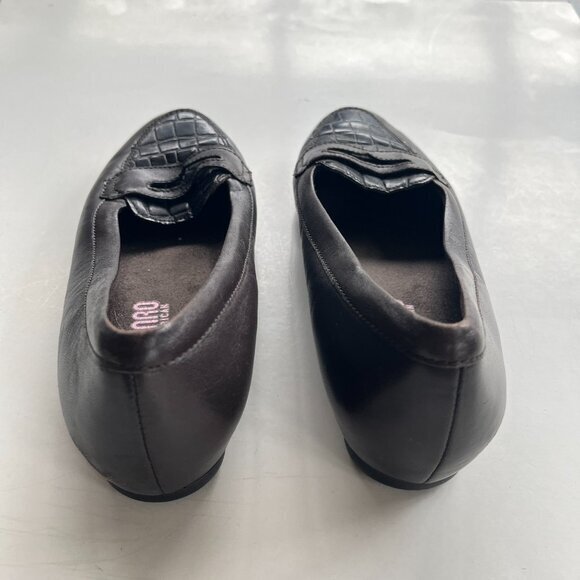 Munro Women Brown Leather Penny Loafer Shoe Size 8.5 M Work Comfy - Picture 4 of 5